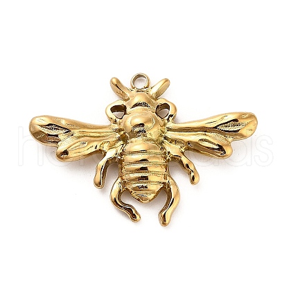 304 Stainless Steel Pendants STAS-P385-02B-G-1