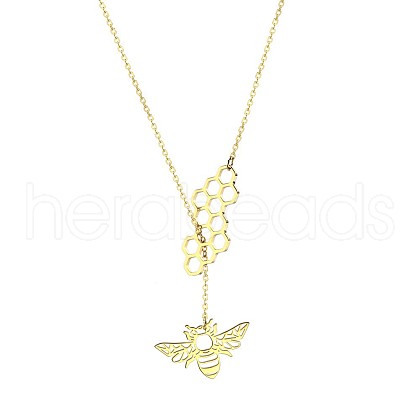 Simple and Stylish Stainless Steel Lariat Necklaces WC5409-9-1