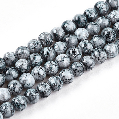 Baking Painted Glass Beads Strands X1-DGLA-N003-4mm-A06-1