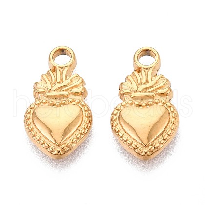 304 Stainless Steel Pendants STAS-T065-26A-G-1