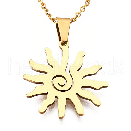 201 Stainless Steel Pendants Necklaces NJEW-S105-JN725-45-2-1