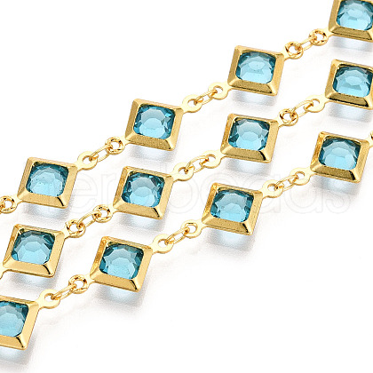 Brass Rhombus Link Chains CHC-N023-08D-G-1