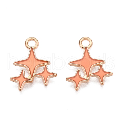 Alloy Enamel Pendants ENAM-T020-38B-RS-1