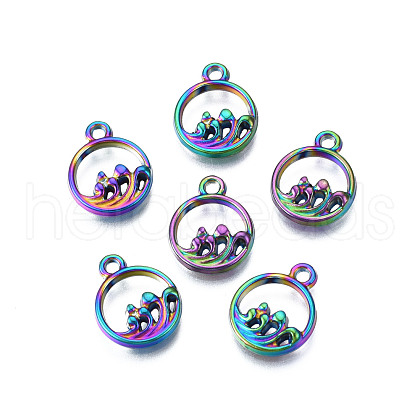 Rainbow Color Alloy Charms PALLOY-N156-223-1
