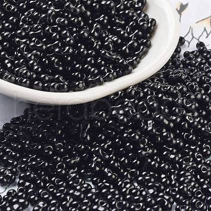 Baking Paint Glass Seed Beads SEED-A033-04A-1