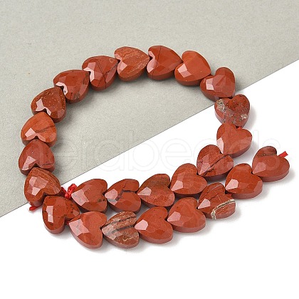 Natural Red Jasper Beads Strands G-D316-B14-1