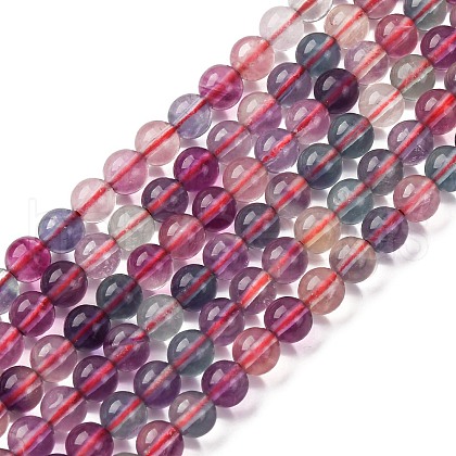 Natural Fluorite Beads Strands G-K345-B02-01A-1