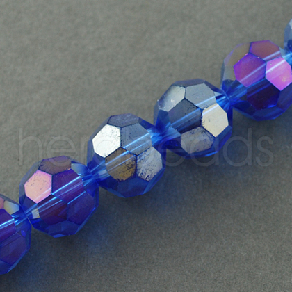 Electroplate Glass Beads Strands EGLA-R016-2mm-3-1