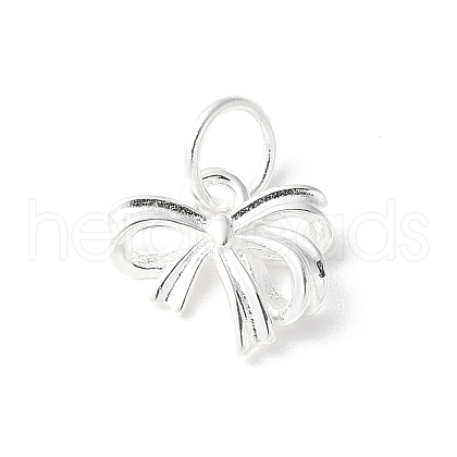 925 Sterling Silver Bowknot Charms STER-R012-04S-1