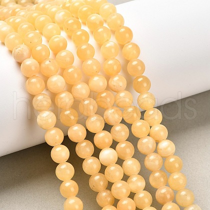 Natural Yellow Jade Beads X-G-Q276-1-1