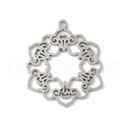 304 Stainless Steel Pendants STAS-V016-01P-1