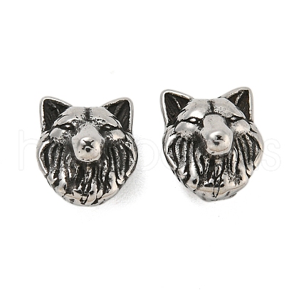 Animal 304 Stainless Steel Beads STAS-E214-11AS-12-1