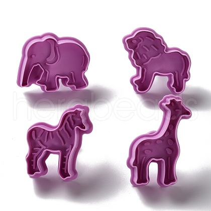 Animal Themed PET Plastic Cookie Cutters DIY-K056-13-1