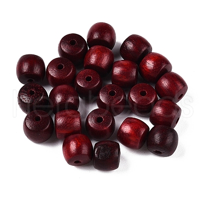 Natural Wood Apple Beads WOOD-N016-50-1