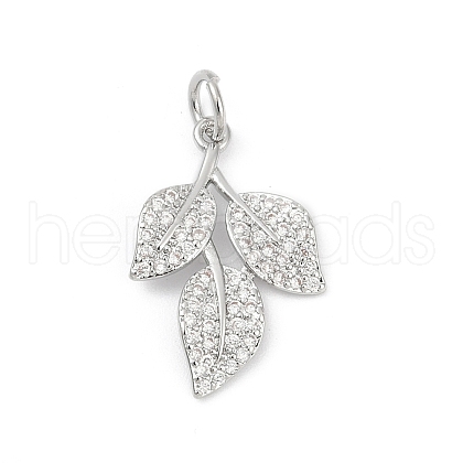 Brass Micro Pave Cubic Zirconia Pendants KK-U062-25P-1