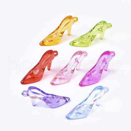 Transparent Acrylic Pendants TACR-S133-121B-1