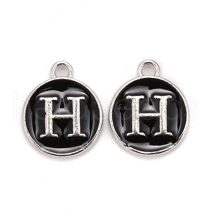 Platinum Plated Alloy Charms ENAM-S118-02H-P-1