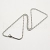 Trendy Men's 304 Stainless Steel Box Chain Necklaces NJEW-M049-C-02-2