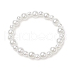 Kids ABS Plastic Imitation Pearl Round Beads Stretch Bracelets BJEW-JB11558-03-2