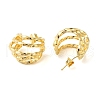 Brass Stud Earrings EJEW-G399-01G-2