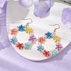 Non-magnetic Hematite and Polymer Clay Pendants Earrings EJEW-JE05974-2