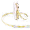 10 Yards Flat Polycotton(Polyester Cotton) Ribbon OCOR-TAC0030-01A-2