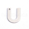 Tarnish Resistant 304 Stainless Steel Letter Charms STAS-O072-U-1