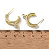 Rack Plating Brass Micro Pave Cubic Zirconia Studs Earrings Findings EJEW-R162-42G-3