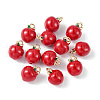 Brass Enamel Charms KK-G462-37LG-3