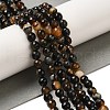 Natural Agate(Dyed & Heated) Beads Strands G-H066-B02-01-1