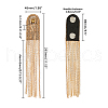 SUPERFINDINGS 2Pcs Fashionable Alloy Tassel Epaulettes FIND-FH0005-41KCG-2