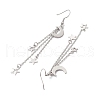 304 Stainless Steel Tassel Dangle Earrings for Women EJEW-JE06399-02-5