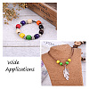 180Pcs 9 Color Craftdady Dyed Natural Maple Wood Beads WOOD-CD0001-06A-LF-8