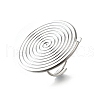 Adjustable 304 Stainless Steel Cuff Rings RJEW-V005-01A-P-2