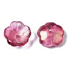 Transparent Spray Painted Glass Beads GLAA-Q089-003-G004-3