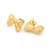 Bowknot 304 Stainless Steel Ear Studs EJEW-L290-020G-2