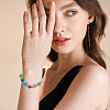 DELORIGIN 40Pcs 10 Colors  Transparent Glass Beads GLAA-DR0001-01-6