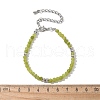 Natural Peridot Bead Bracelet ZW6419-4-6