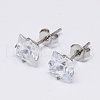 Cubic Zirconia Ear Studs STAS-E051-2D-1