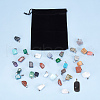 SUNNYCLUE Natural & Synthetic Mixed Gemstone Pendants G-SC0001-36-7