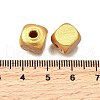 Spray Painted Wooden Beads WOOD-P021-01C-M-4