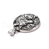 304 Stainless Steel Pendants X-STAS-J039-15AS-3