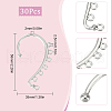 SUNNYCLUE 30Pcs Alloy Ear Cuff Findings FIND-SC0003-94S-2