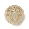 Golden Tone Wax Seal Brass Stamp Head DIY-B079-02G-19-1