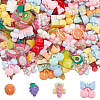 SOFPLATE Fruit Style Transparent & Opaque Resin Decoden Cabochons RESI-SP0001-10-1