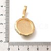 Brass Micro Pave Cubic Zirconia Pendents KK-R212-03G-04-3