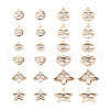 72Pcs 12 Style Alloy Pendants PALLOY-TA0002-28-18