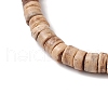 2Pcs Cross Natural Coconut & Synthetic Turquoise Beads Stretch Bracelets for Women BJEW-JB11388-6