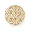 Rhombus Brass Stamp Head AJEW-M036-04G-2