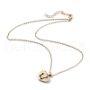 Golden Plated Heart with Constellation/Zodiac Sign Alloy Enamel Pendant Necklaces NJEW-H214-A05-G-4